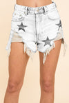 Star Denim Shorts